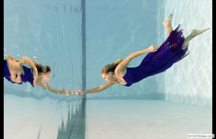 Rochester NY Senior Portrait Underwater Photographer